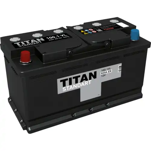 Аккумулятор 100 ач 850 а 352x175x190 мм 1 (+-) прямая TITAN 4607008888027