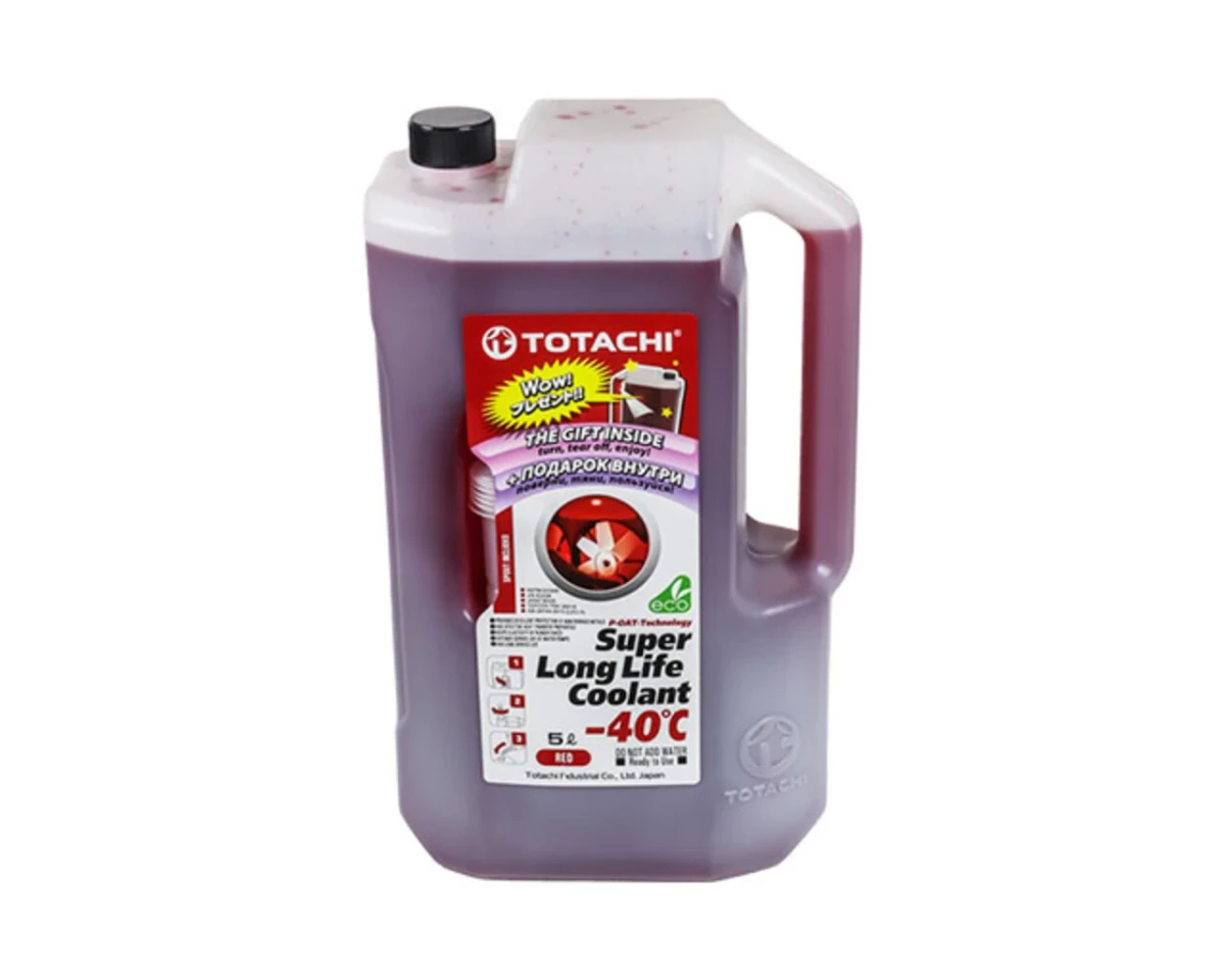 Антифриз 5L SUPER LONG LIFE COOLANT Red Premium готовый красный -40C TOTACHI 41805