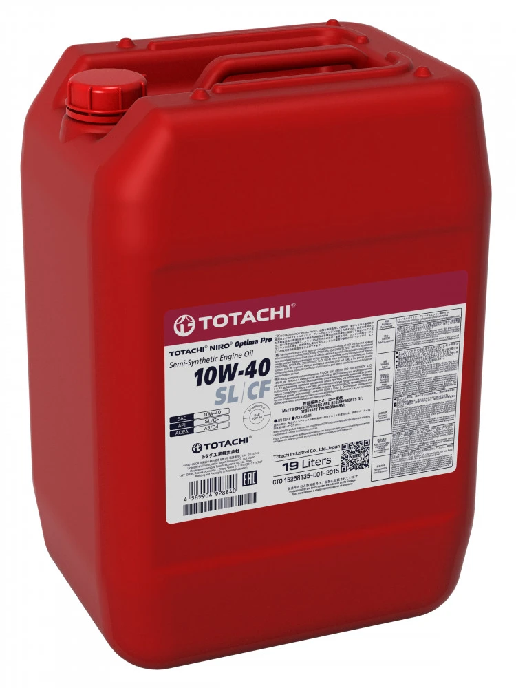 Масло моторное TOTACHI 10W-40 19л 1C420
