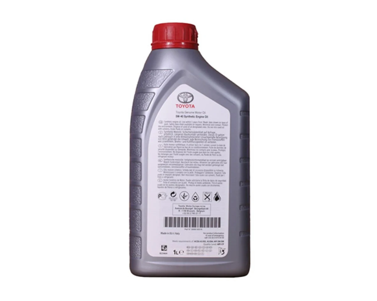 Изображение Масло моторное TOYOTA 5W-40 1л 08880-80376GO Масло моторное TOYOTA 5W-40 1л 08880-80376GO