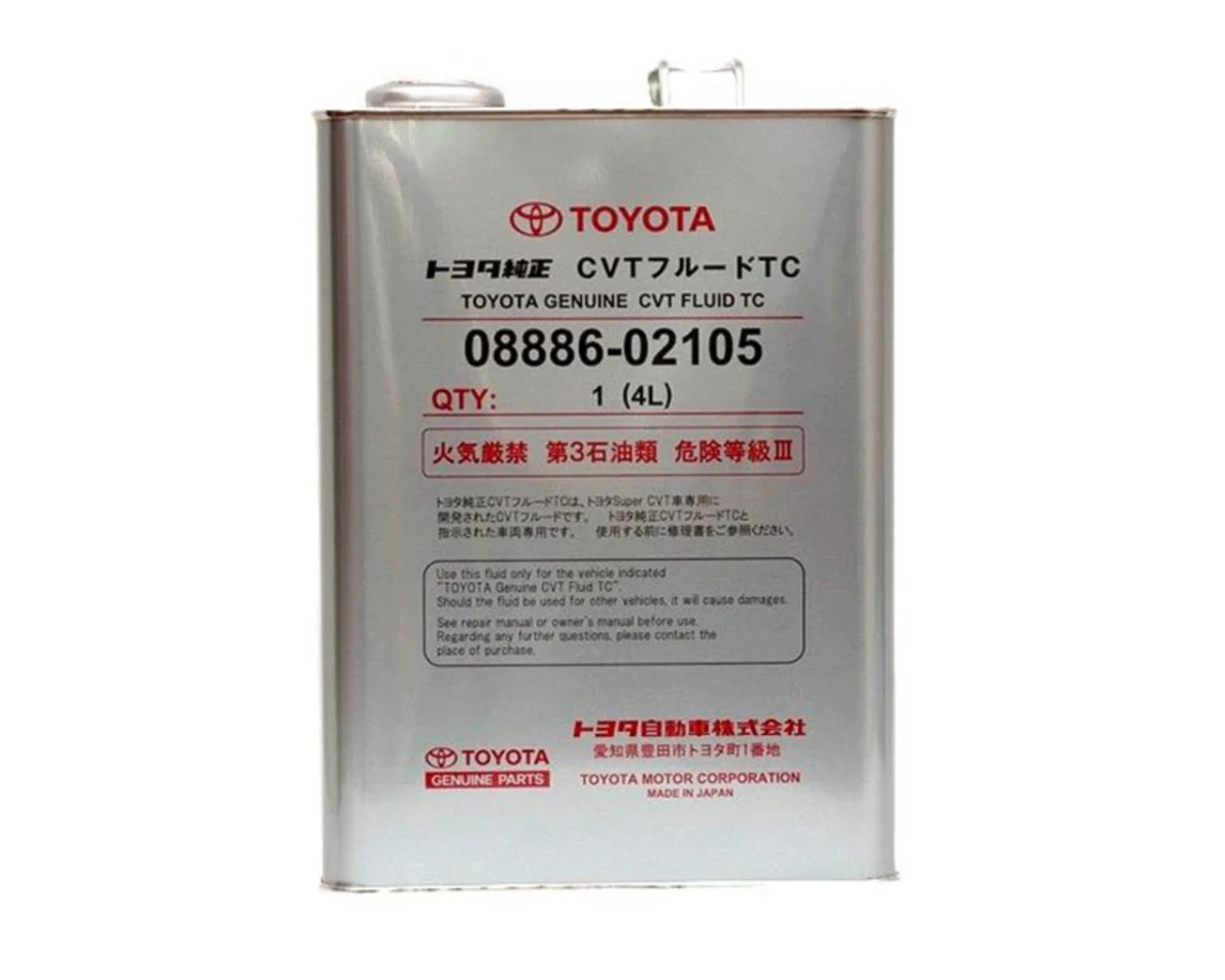 Изображение Трансмиссионное масло TOYOTA CVT FLUID TC 4л 08886-02105 Трансмиссионное масло TOYOTA CVT FLUID TC 4л 08886-02105