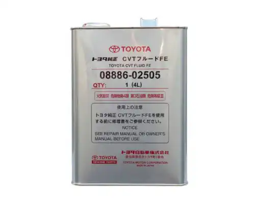 Изображение Трансмиссионное масло TOYOTA CVT FLUID FE 4л 08886-02505 Трансмиссионное масло TOYOTA CVT FLUID FE 4л 08886-02505