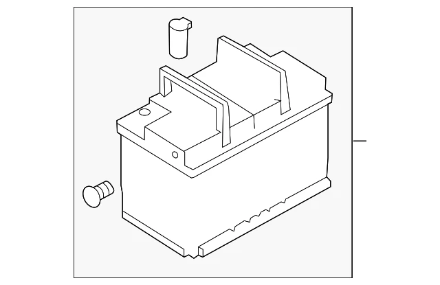 Аккумулятор VAG 61Ah 540A EN VAG 000915105DE