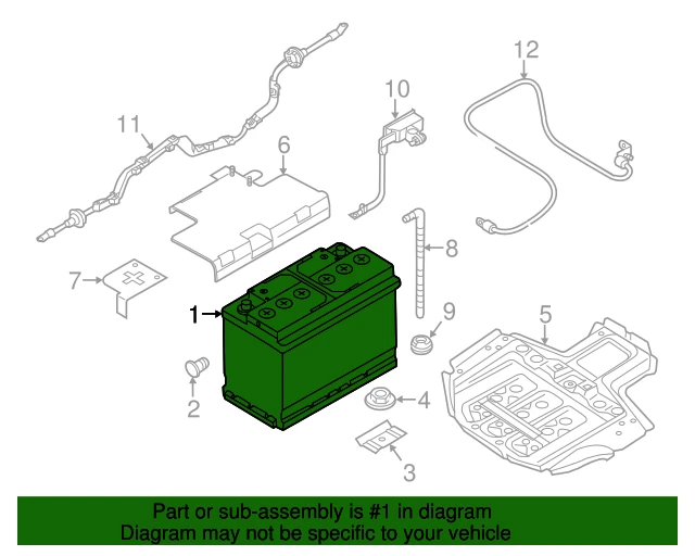 Изображение Аккумулятор VAG 61Ah 540A EN VAG 000915105DE Аккумулятор VAG 61Ah 540A EN VAG 000915105DE