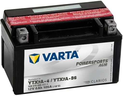 Аккумулятор 6 ач 50 а 151x88x94 мм 1 (+-) прямая VARTA 506015005