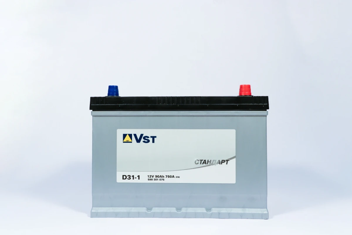 Изображение Аккумулятор 90 ач 750 а 305x171x222 мм 0 (-+) обратная VST 590301075 Аккумулятор 90 ач 750 а 305x171x222 мм 0 (-+) обратная VST 590301075