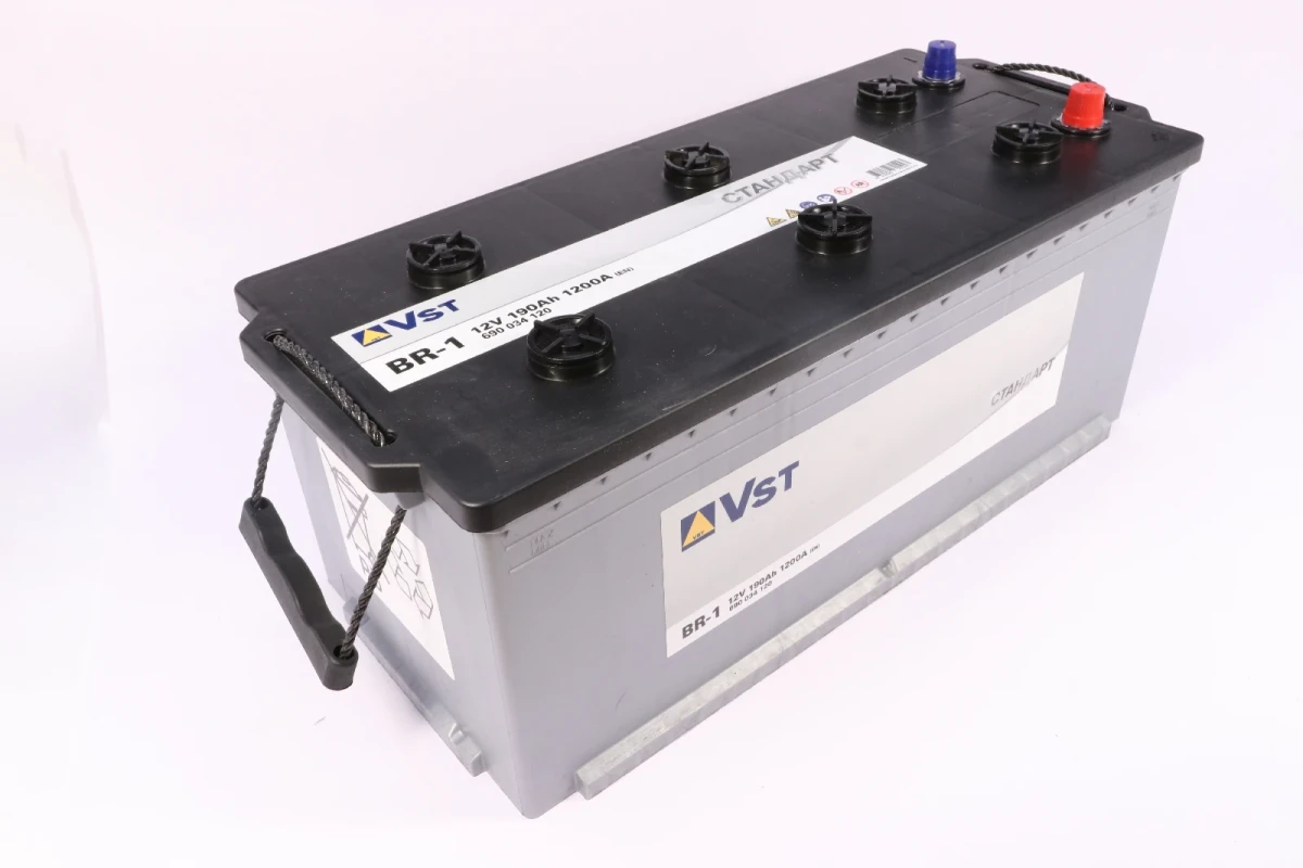 Изображение Аккумулятор 190 ач 1200 а 513x225x218 мм 1 (+-) прямая VST 690034120 Аккумулятор 190 ач 1200 а 513x225x218 мм 1 (+-) прямая VST 690034120