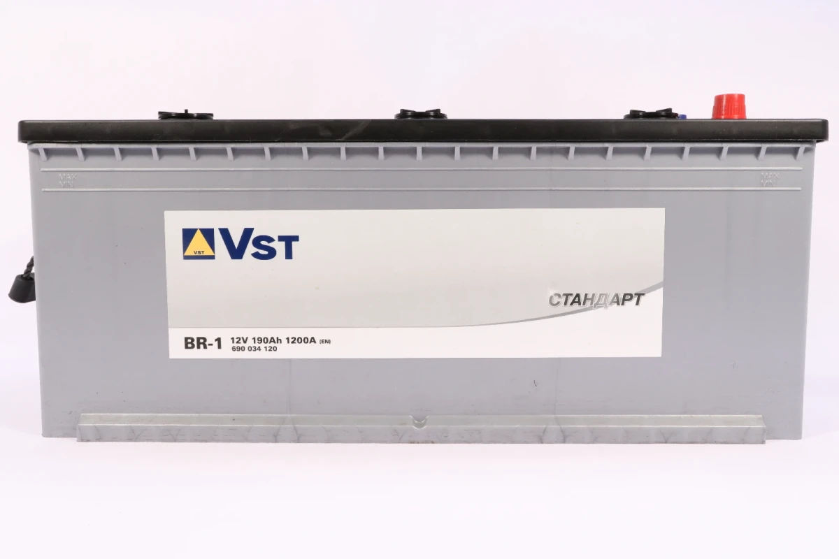 Изображение Аккумулятор 190 ач 1200 а 513x225x218 мм 1 (+-) прямая VST 690034120 Аккумулятор 190 ач 1200 а 513x225x218 мм 1 (+-) прямая VST 690034120