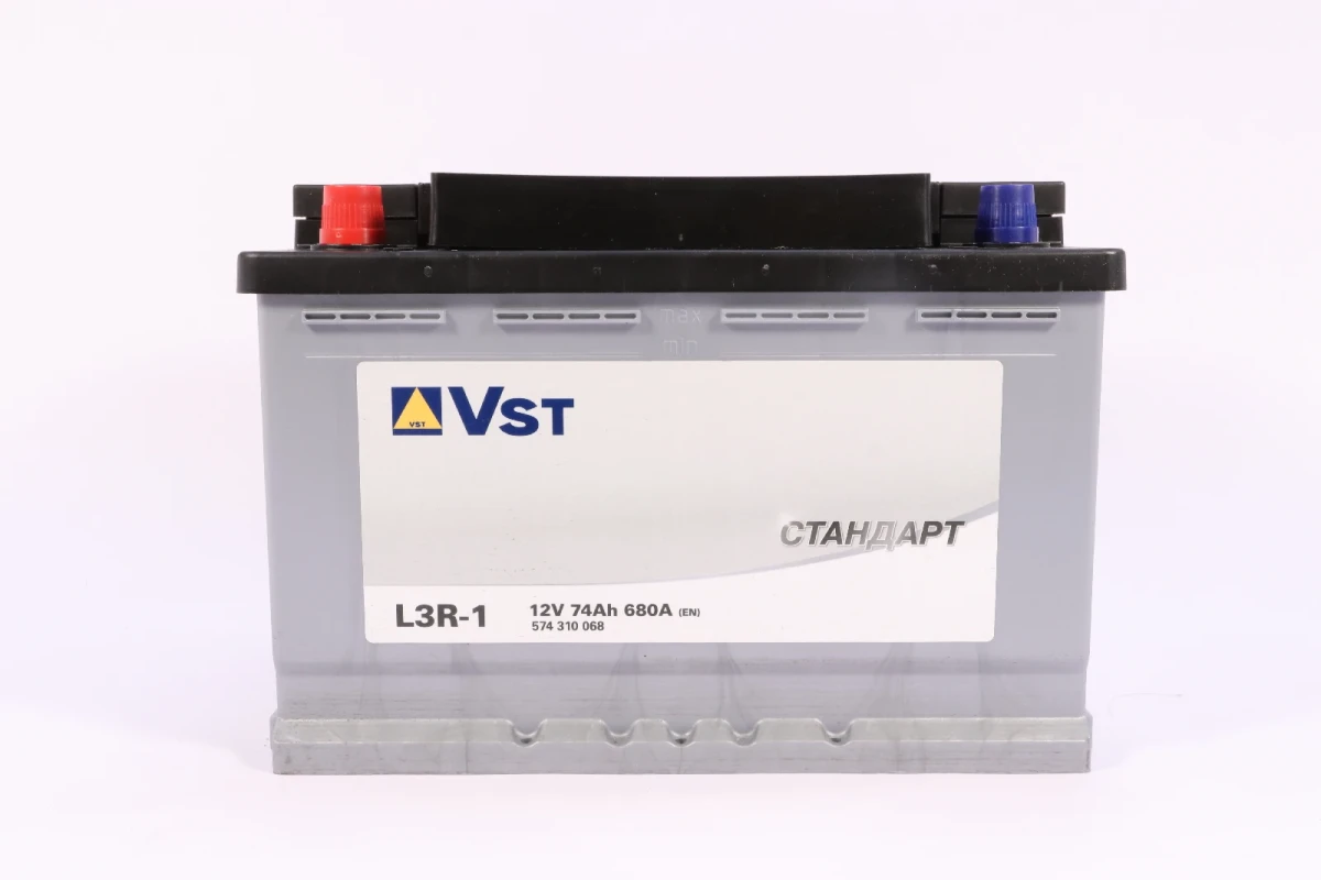 Изображение Аккумулятор 74 ач 680 а 278x175x190 мм 1 (+-) прямая VST 574310068 Аккумулятор 74 ач 680 а 278x175x190 мм 1 (+-) прямая VST 574310068