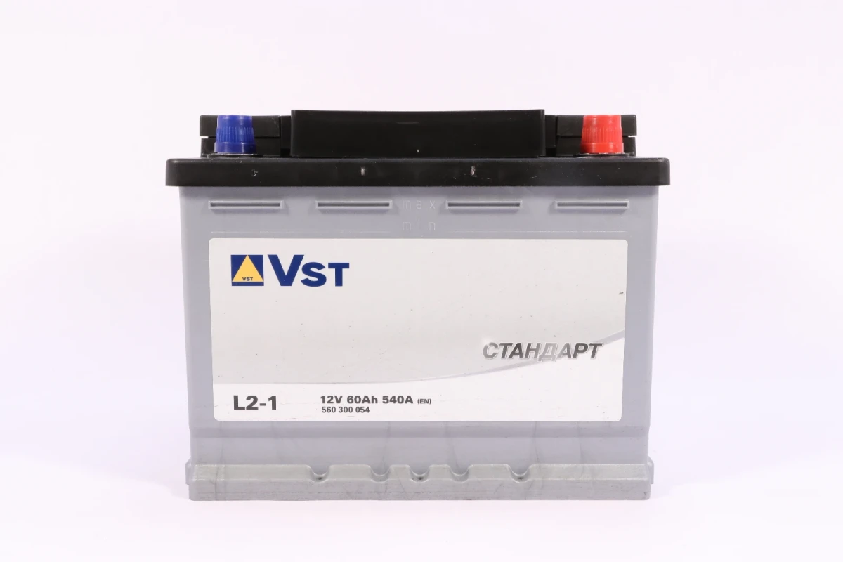 Изображение Аккумулятор 60 ач 540 а 242x175x190 мм 0 (-+) обратная VST 560300054 Аккумулятор 60 ач 540 а 242x175x190 мм 0 (-+) обратная VST 560300054