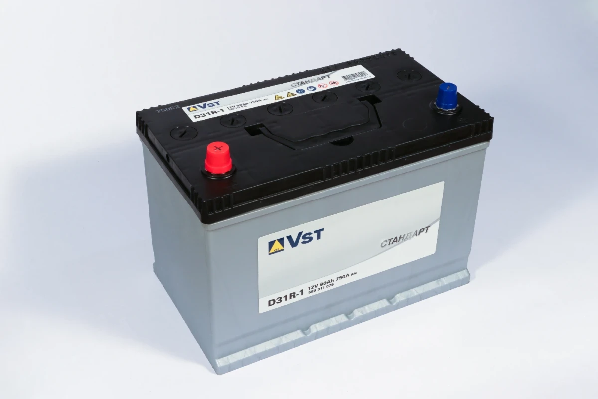 Изображение Аккумулятор 90 ач 750 а 305x171x222 мм 1 (+-) прямая VST 590311075 Аккумулятор 90 ач 750 а 305x171x222 мм 1 (+-) прямая VST 590311075