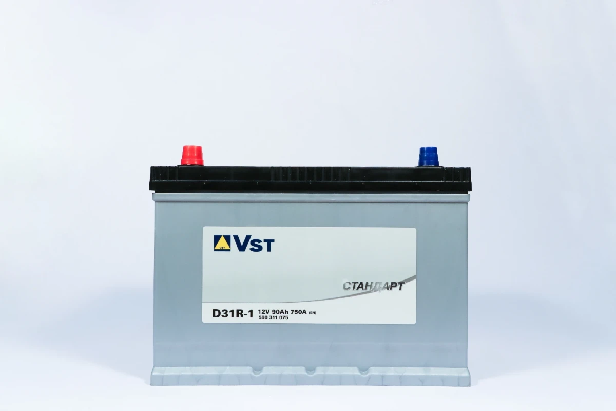 Изображение Аккумулятор 90 ач 750 а 305x171x222 мм 1 (+-) прямая VST 590311075 Аккумулятор 90 ач 750 а 305x171x222 мм 1 (+-) прямая VST 590311075