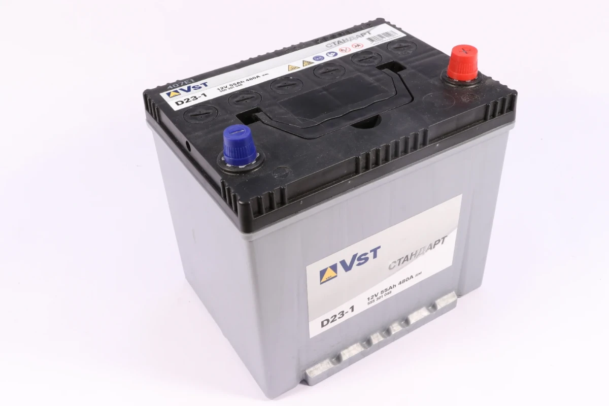 Изображение Аккумулятор 55 ач 480 а 230x175x223 мм 0 (-+) обратная VST 555301048 Аккумулятор 55 ач 480 а 230x175x223 мм 0 (-+) обратная VST 555301048