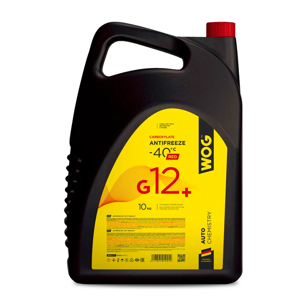 Антифриз красный 10 кг WOG WGC0115