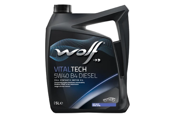 Изображение Масло моторное WOLF VITALTECH B4 DIESEL 5W-40 5л 26116/5 Масло моторное WOLF VITALTECH B4 DIESEL 5W-40 5л 26116/5
