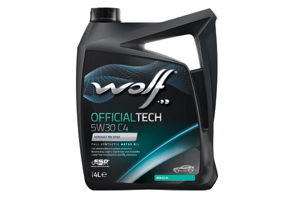 Изображение Масло моторное WOLF OFFICIALTECH 5W-30 4л 65608/4 Масло моторное WOLF OFFICIALTECH 5W-30 4л 65608/4