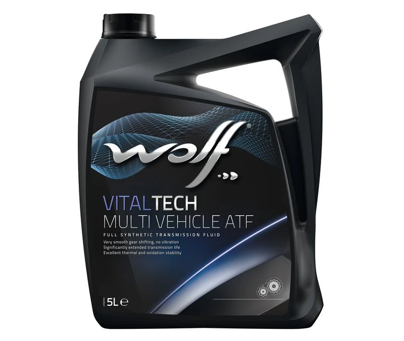 Изображение Трансмиссионное масло WOLF VITALTECH MULTI VEHICLE ATF 5л 8305702 Трансмиссионное масло WOLF VITALTECH MULTI VEHICLE ATF 5л 8305702