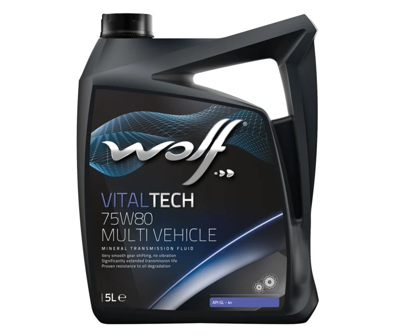 Изображение Трансмиссионное масло WOLF VITALTECH 75W-80 5л 8303708 Трансмиссионное масло WOLF VITALTECH 75W-80 5л 8303708