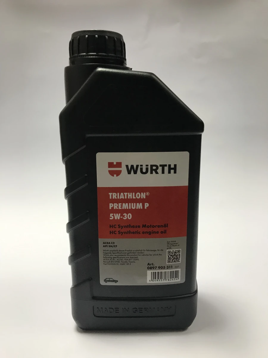 Изображение Масло моторное WÜRTH 5W-30 1л 0897905311 Масло моторное WÜRTH 5W-30 1л 0897905311