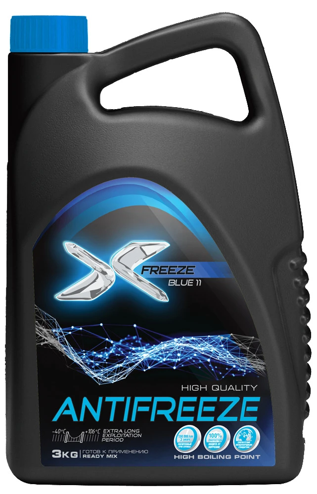 Антифриз синий Blue 11 3 кг X-FREEZE 430206093
