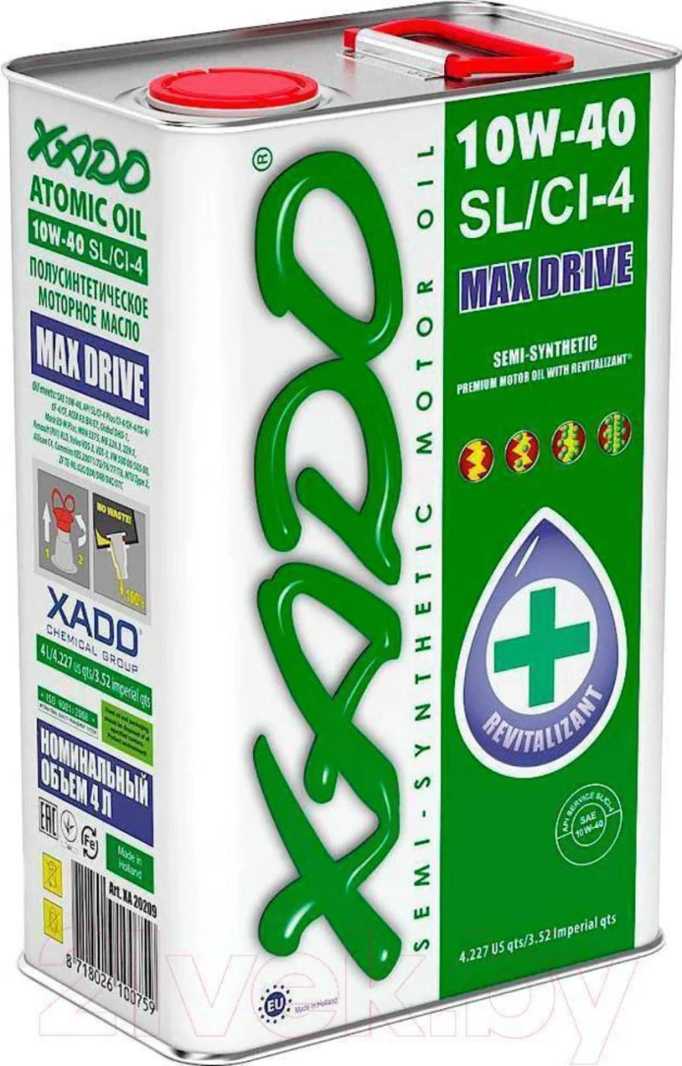 Масло моторное XADO 10W-40 4л XA20209