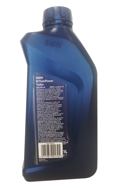 Изображение Масло моторное BMW 0W-40 1л 83212365925 Масло моторное BMW 0W-40 1л 83212365925