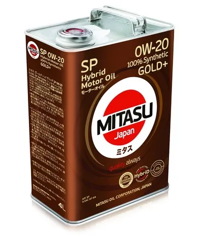 Масло моторное MITASU GOLD PLUS HYBRID 0W-20 4л MJ-P02H-4