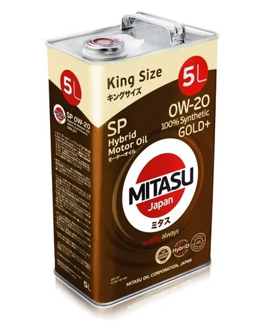Масло моторное MITASU GOLD PLUS HYBRID 0W-20 5л MJP02H5