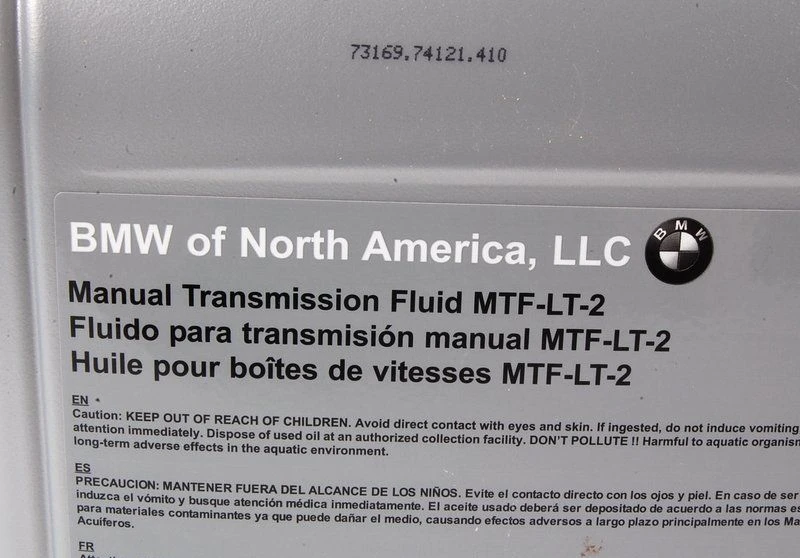 Изображение Трансмиссионное масло BMW MTF LT-2 75W-80 5л 83220309031 Трансмиссионное масло BMW MTF LT-2 75W-80 5л 83220309031