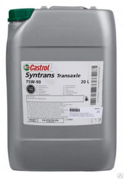 Изображение Трансмиссионное масло CASTROL SYNTRANS TRANSAXLE 75W-90 20л 1557C5 Трансмиссионное масло CASTROL SYNTRANS TRANSAXLE 75W-90 20л 1557C5