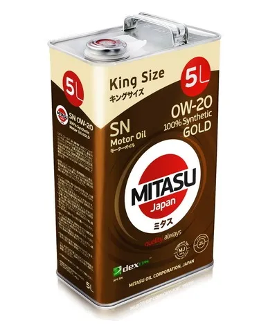 Масло моторное MITASU GOLD 0W-20 5л MJ-102-5