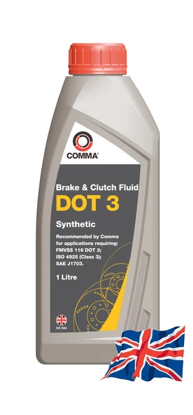 Изображение Жидкость тормозная COMMA DOT3 1л bf1l Жидкость тормозная COMMA DOT3 1л bf1l