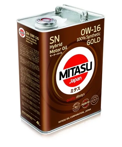 Масло моторное MITASU GOLD HYBRID 0W-16 4л MJ-106-4