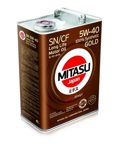 Масло моторное MITASU GOLD LL 5W-40 4л MJ-107-4