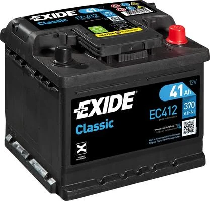 Изображение Стартерная аккумуляторная батарея EXIDE EC412 Стартерная аккумуляторная батарея EXIDE EC412