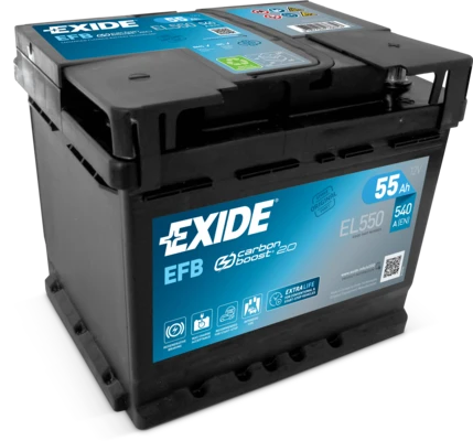 Изображение Стартерная аккумуляторная батарея EXIDE EL550 Стартерная аккумуляторная батарея EXIDE EL550