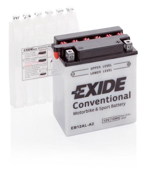 Изображение Стартерная аккумуляторная батарея EXIDE EB12AL-A2 Стартерная аккумуляторная батарея EXIDE EB12AL-A2