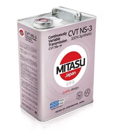 Трансмиссионное масло MITASU CVT FLUID NS-3 4л MJ-313-4
