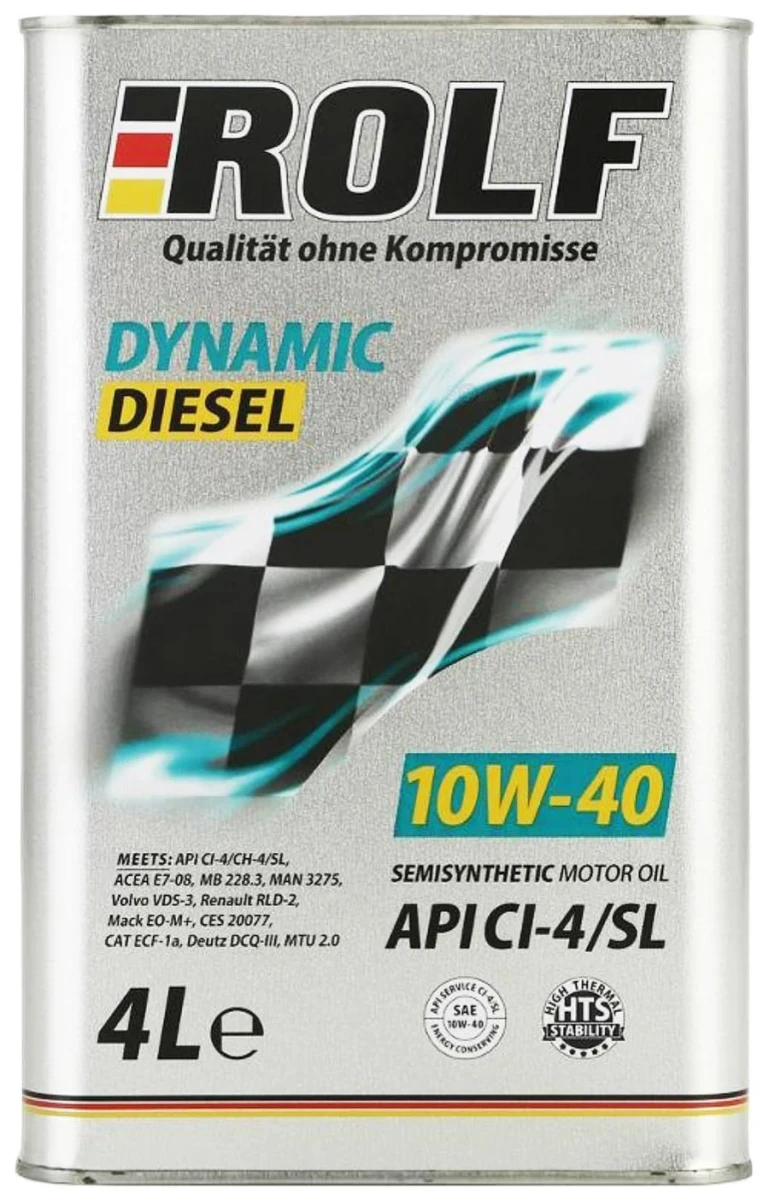 Масло моторное ROLF 10W-40 4л 322226