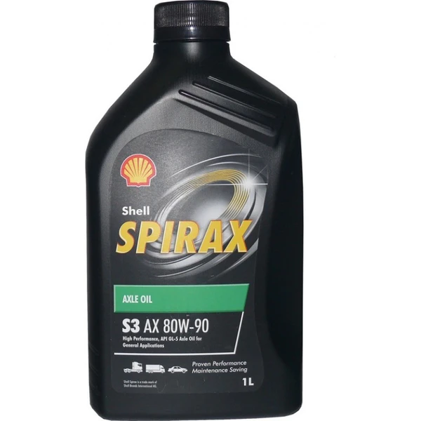 Трансмиссионное масло SHELL SPIRAX S3 AX 80W-90 1л 550042997