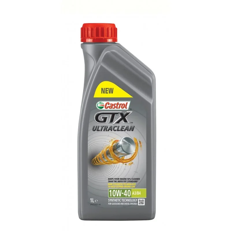 Масло моторное CASTROL GTX ULTRACLEAN 10W-40 1л 15A4DE