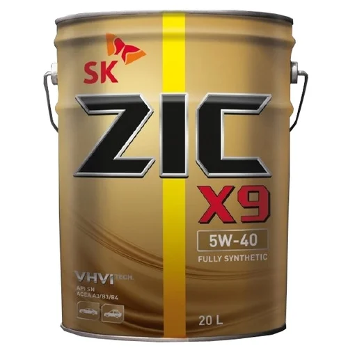 Масло моторное ZIC 5W-40 20л 192613