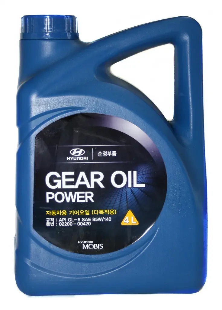 Трансмиссионное масло HYUNDAI/KIA/MOBIS GEAR OIL POWER GL 5 85W-140 4л 0220000420