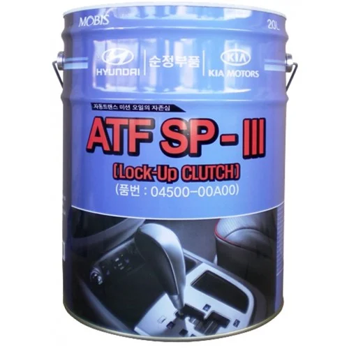 Трансмиссионное масло HYUNDAI/KIA/MOBIS ATF SP-III 20л 04500-00A00