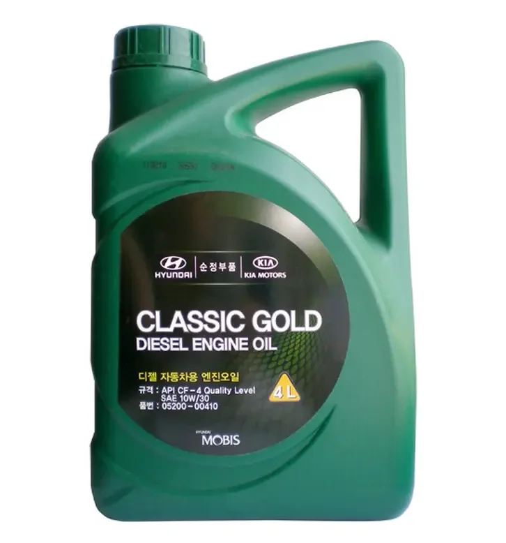 Масло моторное HYUNDAI/KIA/MOBIS CLASSIC GOLD DIESEL 10W-30 4л 05200-00410