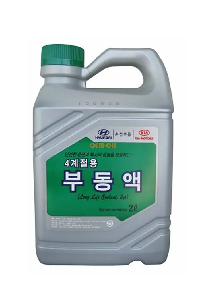 Антифриз зеленый MOBIS Long Life Coolant 2 л HYUNDAI/KIA/MOBIS 0710000200