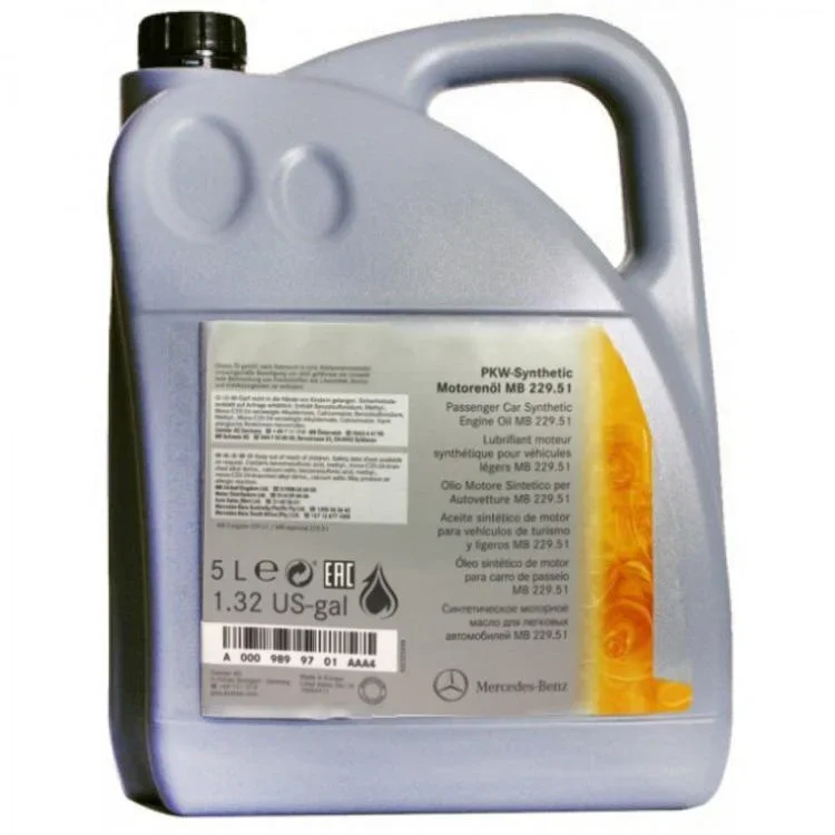 Масло моторное MERCEDES 10W-40 5л A0009899101AAA4