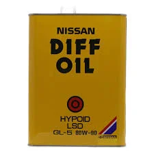 Трансмиссионное масло NISSAN DIFF OIL HYPOID LSD GL-5 80W-90 4л KLD31-80904-EU