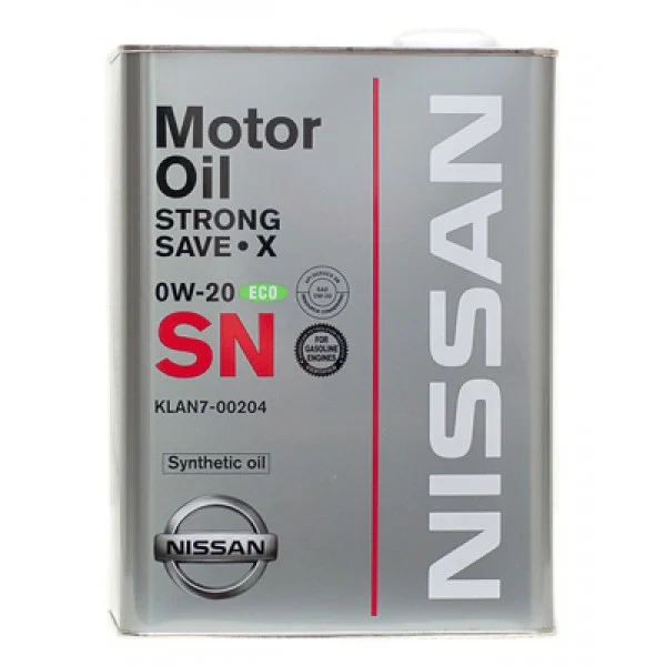 Масло моторное NISSAN 0W-20 4л KLAN0-00204