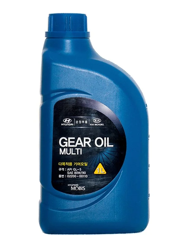 Трансмиссионное масло HYUNDAI/KIA/MOBIS GEAR OIL MULTI GL-5 80W-90 1л 02200-00110